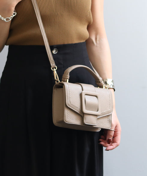 【雑誌掲載】2WAYスクエアバックルショルダーバッグ 12-1091